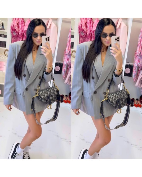 MARYNARKA OVERSIZE ▪️premium Szara NIE DOTYCZY  KODU