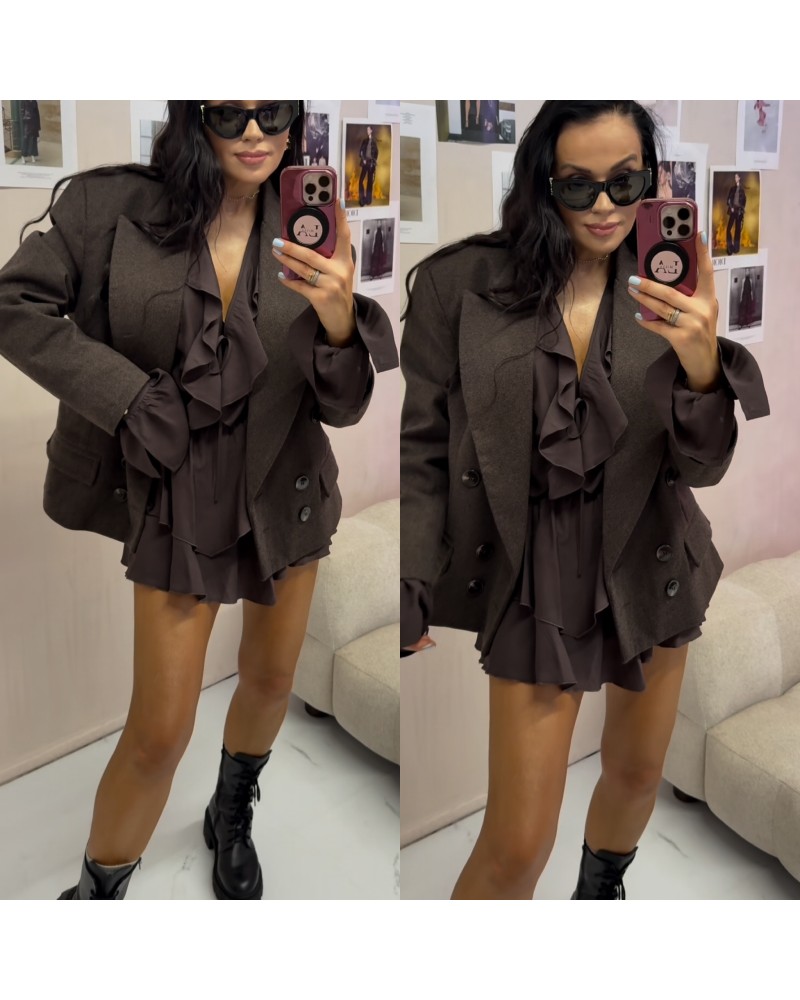 Spódniczko spodenki ▪️CZEKOLADOWE