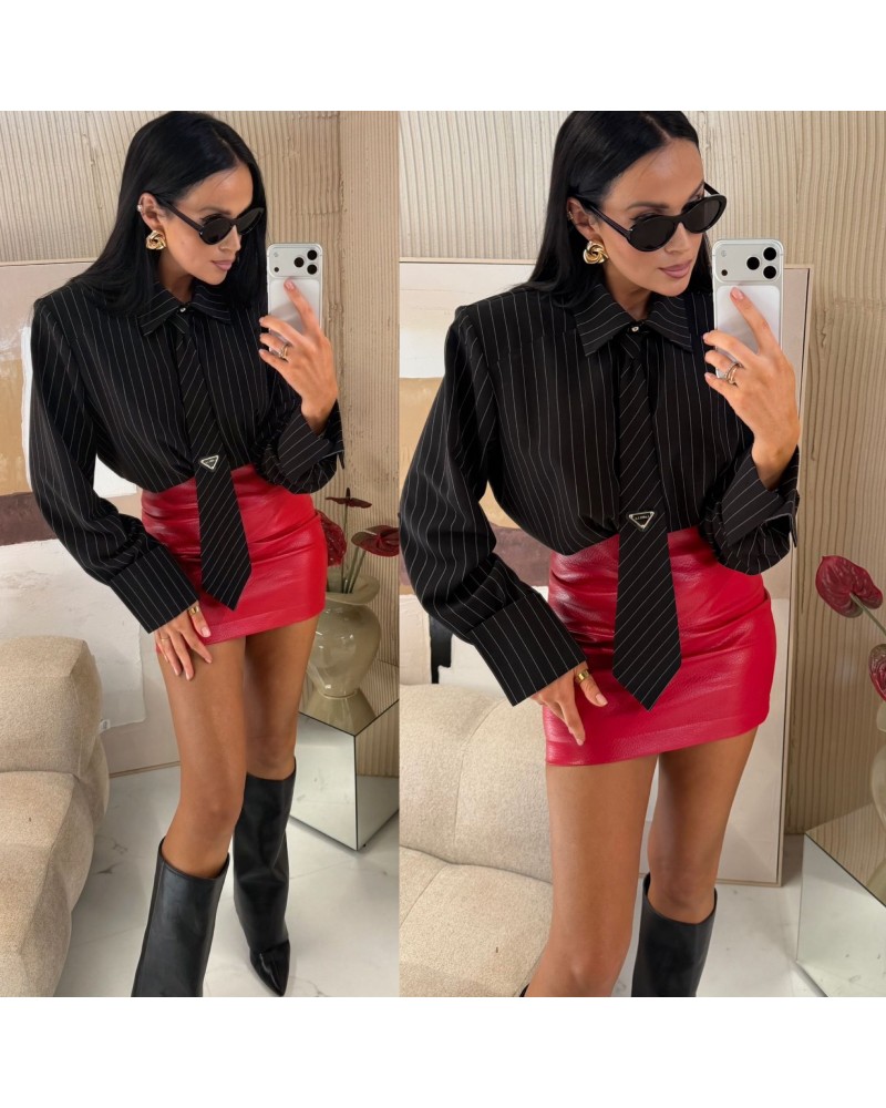 CZARNA  KOSZULA la milla ▪️z krawatem