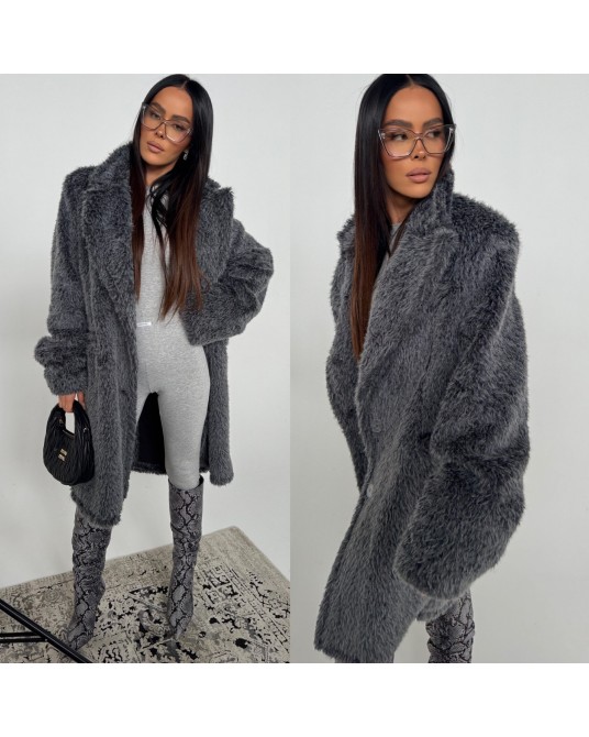 GRAFITOWY PŁASZCZ ▪️alpha WINTER