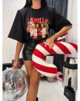 T▪️shirt la milla CHRISTMAS czarny