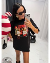 T▪️shirt la milla CHRISTMAS czarny