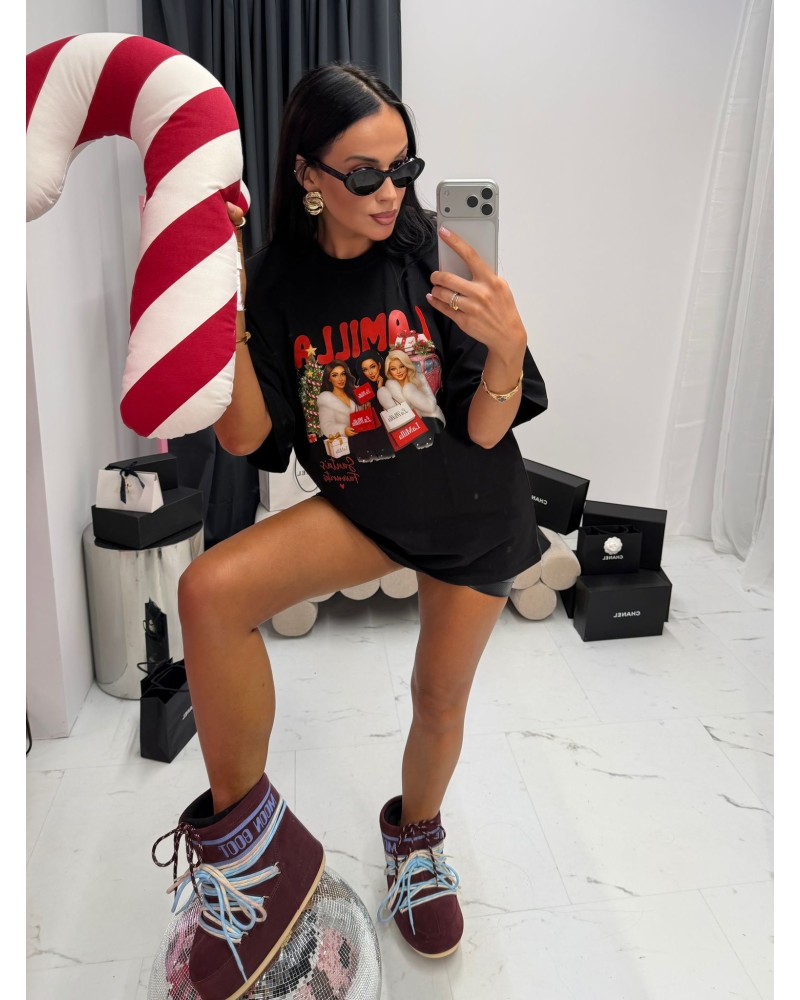 T▪️shirt la milla CHRISTMAS czarny