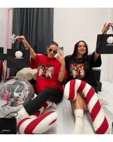 T▪️shirt la milla CHRISTMAS czerwony