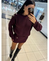 DZIANINOWY KOMPLET BORDO ▪️premium LIMITED