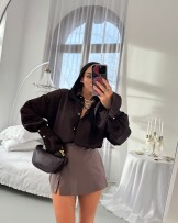 SATYNOWA KOSZULA ▪️dzwoneczek BRAZ