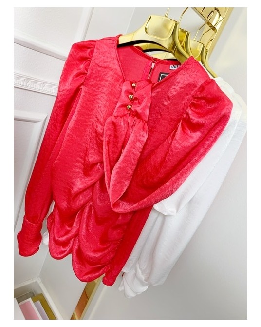 CZERWONA BLUZKA KOSZULA GOLD 