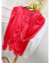 CZERWONA BLUZKA KOSZULA GOLD 