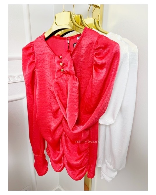 CZERWONA BLUZKA KOSZULA GOLD 