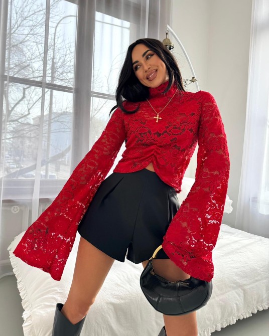 KORONKOWKA BLUZKA CZERWONA ▪️