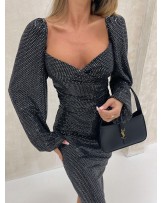 POŁYSKUJĄCY KOMPLET BLINK ▪️z spódnica