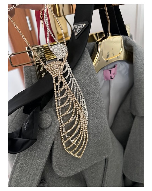 BIŻUTERYJNY KRAWAT ▪️złoty