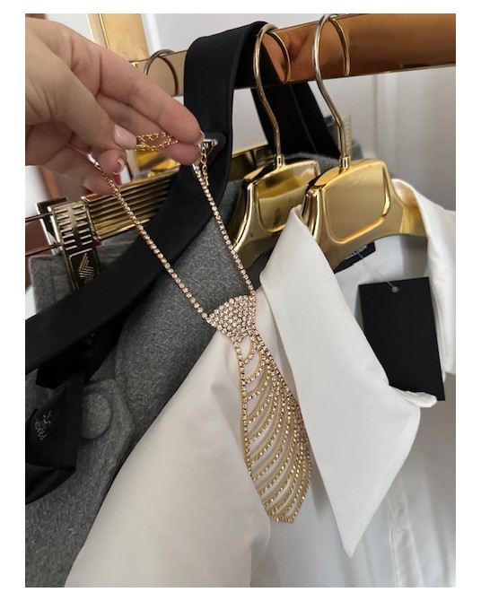 BIŻUTERYJNY KRAWAT ▪️złoty