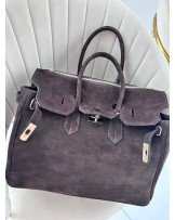 TOREBKA SKÓRA ZAMSZ NATURANY▪️CZEKOLADA