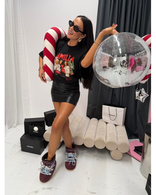 T▪️shirt la milla CHRISTMAS czarny