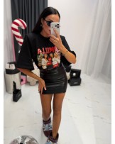 T▪️shirt la milla CHRISTMAS czarny