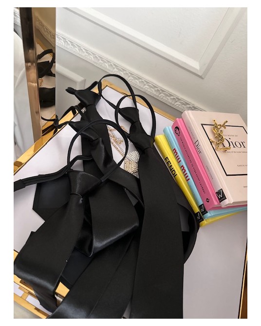 CZARNY KLASYCZNY KRAWAT ▪️