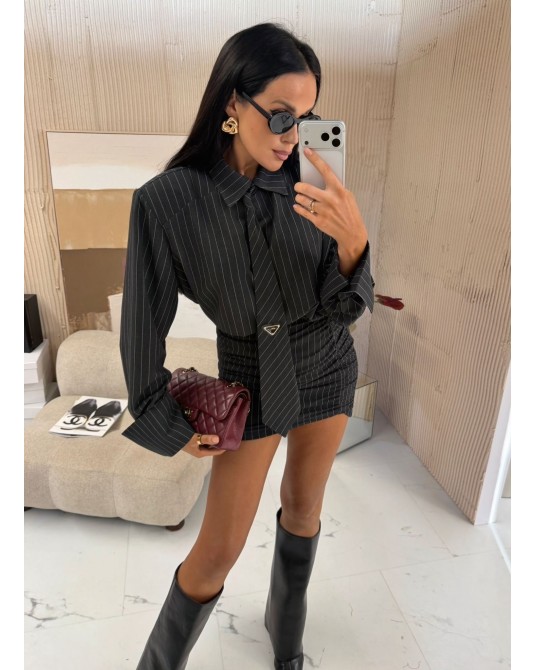 CZARNA  KOSZULA la milla ▪️z krawatem