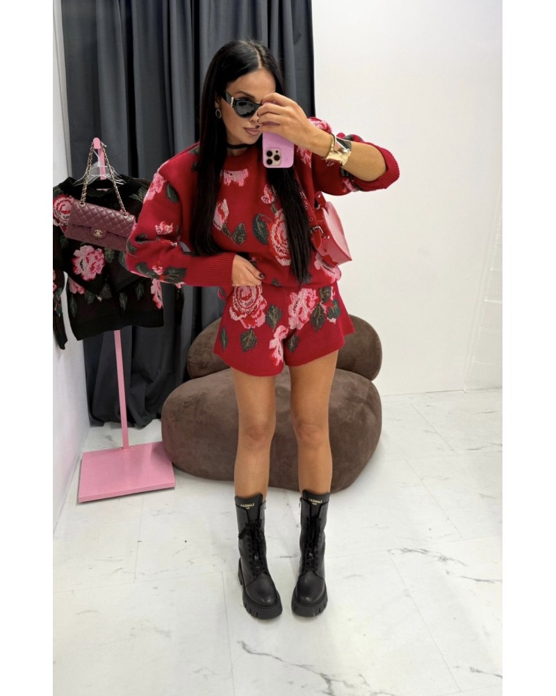 CZERWONY  SWETER ▪️Rose