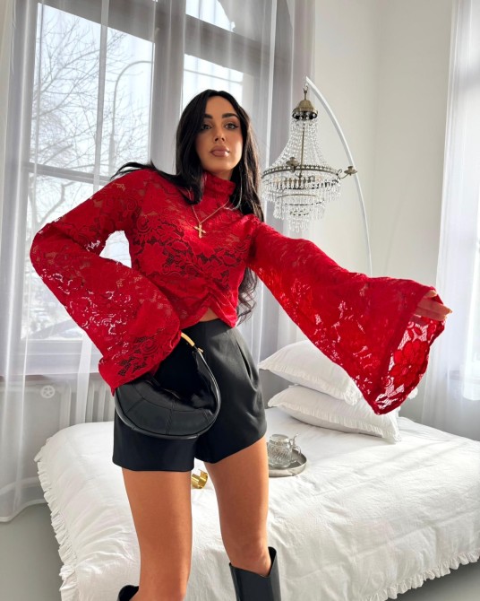 KORONKOWKA BLUZKA CZERWONA ▪️