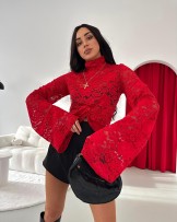 KORONKOWKA BLUZKA CZERWONA ▪️