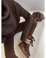 SWETER INKO czekoladowy WEŁNA