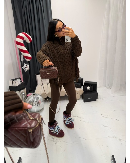 STYLOWY SWETER ▪️czekoladowy  LIMITED