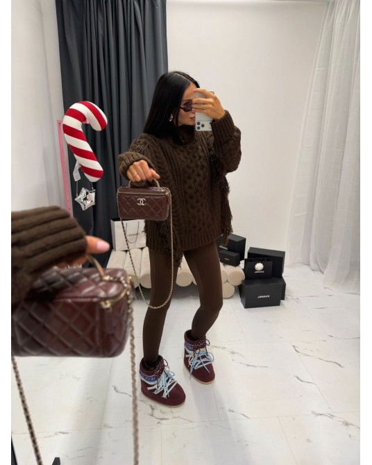 STYLOWY SWETER ▪️czekoladowy  LIMITED