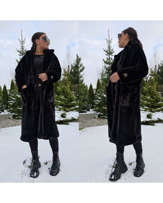 PŁASZCZ LONG BEAR CZARNY