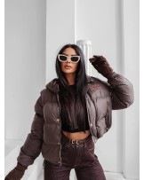 DAMSKA KURTKA CZEKOLADOWA ▪️