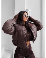 DAMSKA KURTKA CZEKOLADOWA ▪️