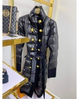 PIKOWANY PŁASZCZ PUCHOWY BALMAIN 