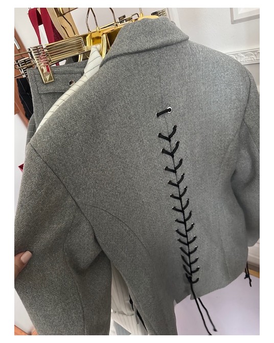 Wierzchnia SZARA  MARYNARKA ▪️wiązania