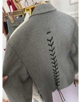 Wierzchnia SZARA  MARYNARKA ▪️wiązania