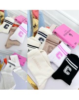 SKARPETY  C BIAŁE  Z RÓŻEM