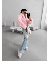 RÓŻOWE FUTERKO Z KAPTUREM ▪️