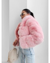 RÓŻOWE FUTERKO Z KAPTUREM ▪️