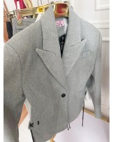 Wierzchnia SZARA  MARYNARKA ▪️wiązania