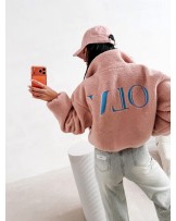 KURTKA BARANEK. z wełną ▪️pudrowa NEW