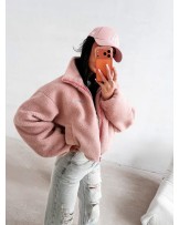 KURTKA BARANEK. z wełną ▪️pudrowa NEW