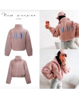 KURTKA BARANEK. z wełną ▪️pudrowa NEW