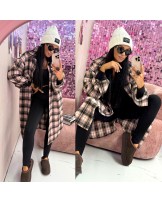 KOSZULA W KRATĘ LONG ▪️