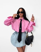 RÓŻOWA KOSZULA la milla ▪️z krawatem