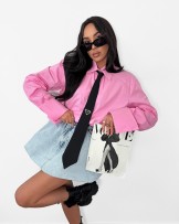 RÓŻOWA KOSZULA la milla ▪️z krawatem