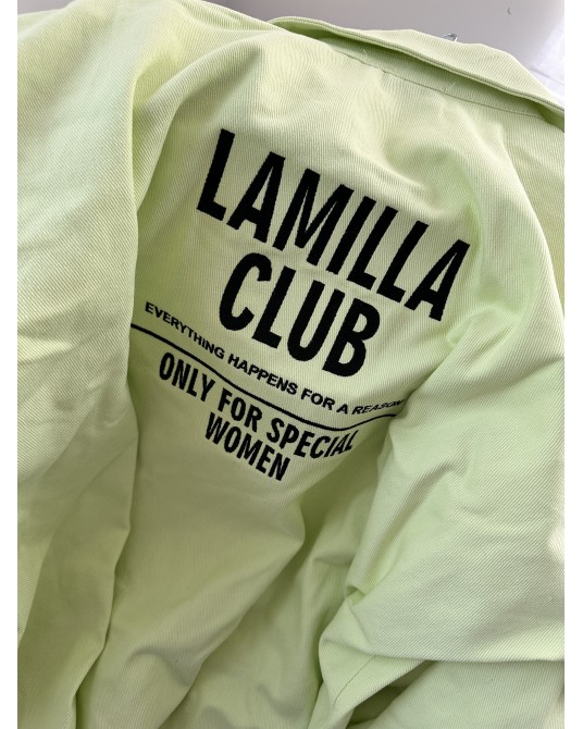 JEANSOWA KOSZULA LA MILLA ▪️limonka LIMITED