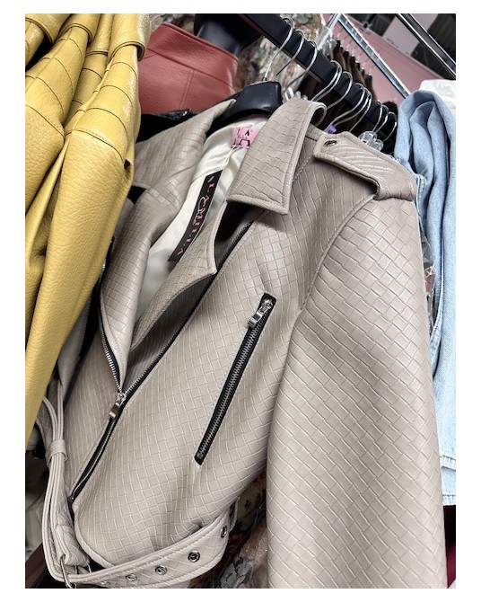 SKÓRZANA RAMONESKA ▪️beżowa