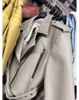 SKÓRZANA RAMONESKA ▪️beżowa