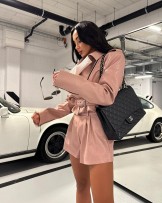 SKÓRZANA RAMONESKA ▪️pudrowa