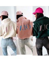 KURTKA BARANEK. z wełną ▪️pudrowa NEW