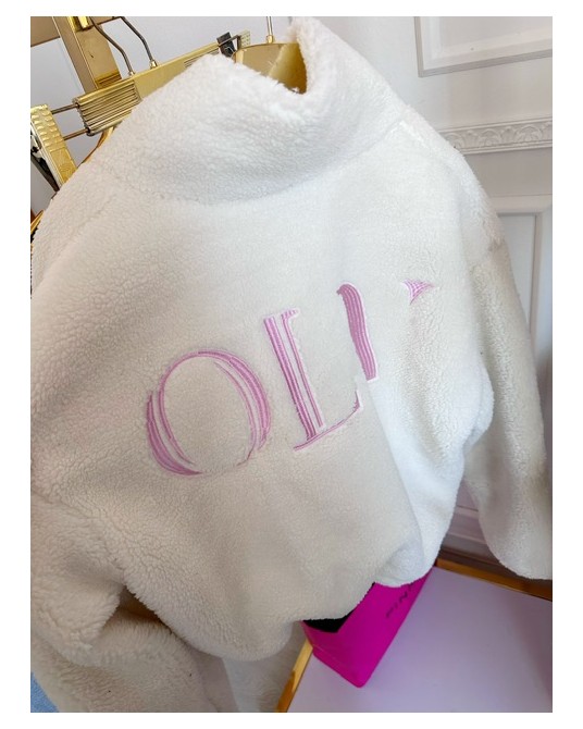 KURTKA BARANEK. z wełną ▪️pudrowa NEW